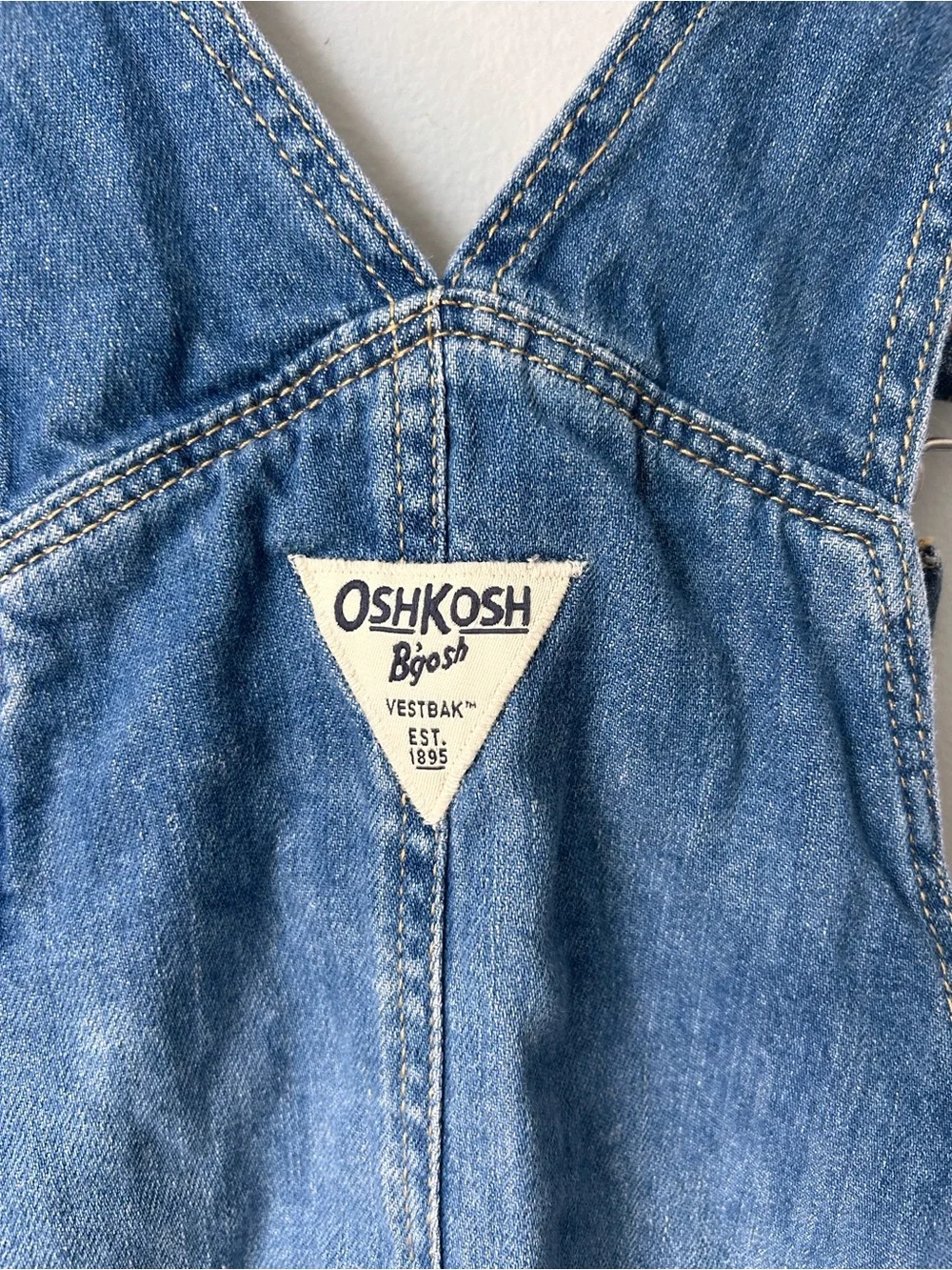 OshKosh B'gosh Little Girls Knit Denim skirt Belt Tie Front Girls Size 8/8A